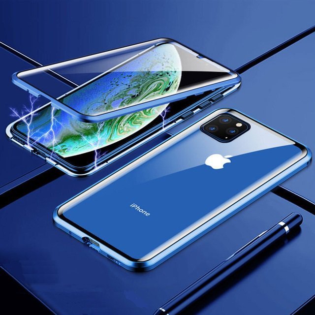 Carcasa 360 iPhone 13 Pro o Pro Max Magnetica Azul