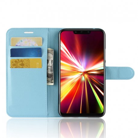 Funda cuero Flip Huawei Mate 20 Lite Azul