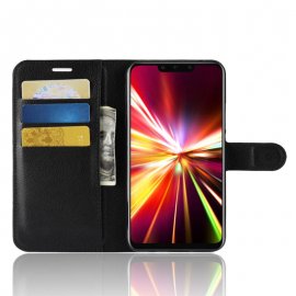 Funda cuero Flip Huawei Mate 20 Lite Negra