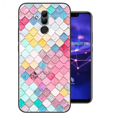 Funda Huawei Mate 20 Lite Gel Dibujo Aquarela