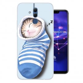 Funda Huawei Mate 20 Lite Gel Dibujo Gatito