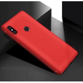 Funda Gel Xiaomi Note 6 Flexible y lavable Mate Roja