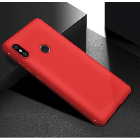 Funda Gel Xiaomi Note 6 Flexible y lavable Mate Roja