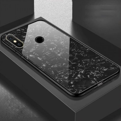 Funda Xiaomi Redmi Note 6 Tpu Negra Trasera Cristal