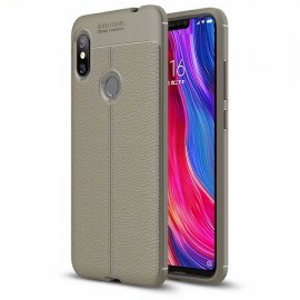 Funda Xiaomi Redmi Note 6 Tpu Cuero 3D Gris