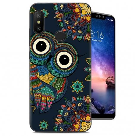 Funda Xiaomi Redmi Note 6 Pro Gel Dibujo Buho