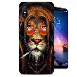 Funda Xiaomi Redmi Note 6 Pro Gel Dibujo Leon Cool