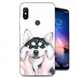 Funda Xiaomi Redmi Note 6 Pro Gel Dibujo Perro