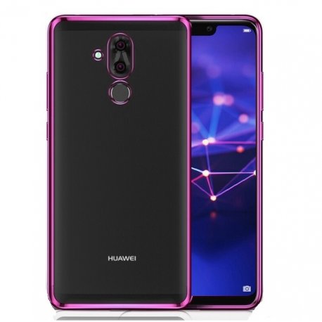 Funda Huawei Mate 20 Lite Gel Transparente con bordes Rosa