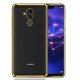 Funda Huawei Mate 20 Lite Gel Transparente con bordes Dorado