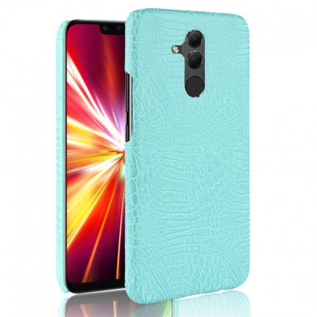 Carcasa Huawei Mate 20 Lite Cuero Estilo Croco Turquesa