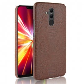 Carcasa Huawei Mate 20 Lite Cuero Estilo Croco Marron