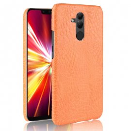 Carcasa Huawei Mate 20 Lite Cuero Estilo Croco Naranja
