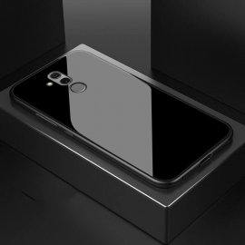 Funda Huawei Mate 20 Lite Silicone con trasera Cristal Templado Negra