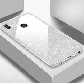 Funda Honor 8X Silicone con trasera Cristal Templado Blanco