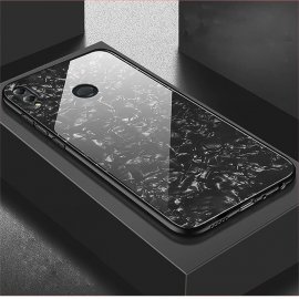 Funda Honor 8X Silicone con trasera Cristal Templado Negro