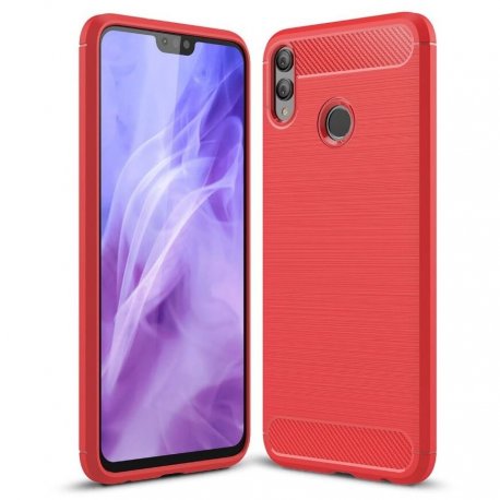 Funda Honor 8X Gel Hybrida Cepillada Roja