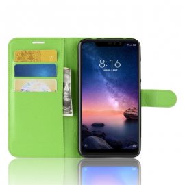 Funda Libro Xiaomi Redmi Note 6 Pro Soporte Verde