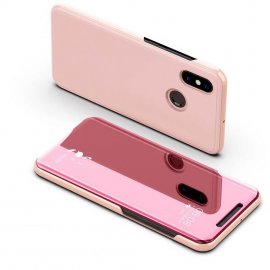 Funda Libro Smart Translucida Xiaomi Redmi Note 6 Pro Rosa