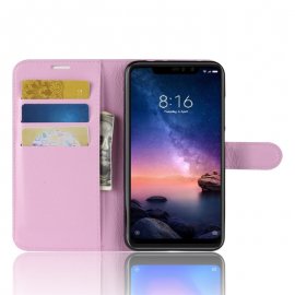 Funda Libro Xiaomi Redmi Note 6 Soporte Rosa