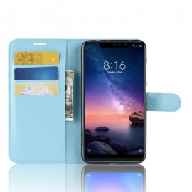 Funda Libro Xiaomi Redmi Note 6 Soporte Azul