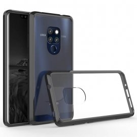 Funda Huawei Mate 20 Hybrid Transparente con bordes Negro