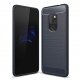 Funda Huawei Mate 20 Gel Hybrida Cepillada Azul