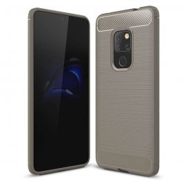 Funda Huawei Mate 20 Gel Hybrida Cepillada Gris