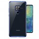 Funda Huawei Mate 20 Gel Transparente con bordes Azul