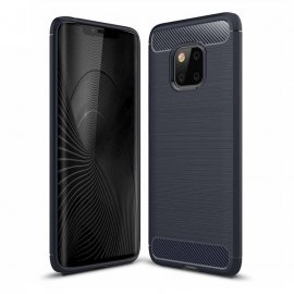 Funda Huawei Mate 20 Pro Gel Hybrida Cepillada Azul