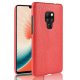 Carcasa Huawei Mate 20 Cuero Estilo Croco Roja