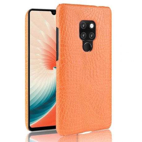 Carcasa Huawei Mate 20 Cuero Estilo Croco Naranja
