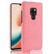 Carcasa Huawei Mate 20 Cuero Estilo Croco Rosa