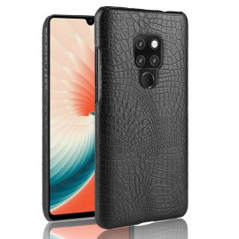 Carcasa Huawei Mate 20 Cuero Estilo Croco Negra
