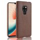 Carcasa Huawei Mate 20 Cuero Estilo Croco Marron