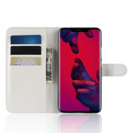 Funda cuero Flip Huawei Mate 20 Pro Blanca