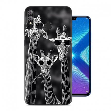 Funda Honor 8X Gel Dibujo Jirafa