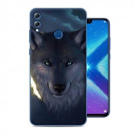Funda Honor 8X Gel Dibujo Lobo