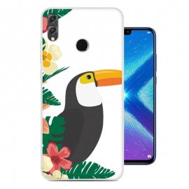 Funda Honor 8X Gel Dibujo Tucan