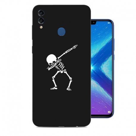 Funda Honor 8X Gel Dibujo Esqueleto
