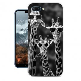 Funda Honor 10 Gel Dibujo Jirafas