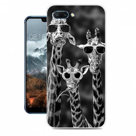 Funda Honor 10 Gel Dibujo Jirafas