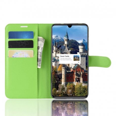 Funda cuero Flip Huawei Mate 20 Verde