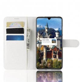 Funda cuero Flip Huawei Mate 20 Blanca