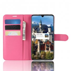 Funda cuero Flip Huawei Mate 20 Fucsia