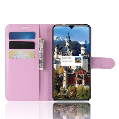 Funda cuero Flip Huawei Mate 20 Rosa
