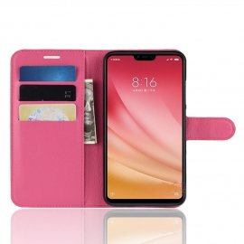 Funda Libro Xiaomi MI 8 Lite Soporte Rosa