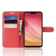 Funda Libro Xiaomi MI 8 Lite Soporte Roja