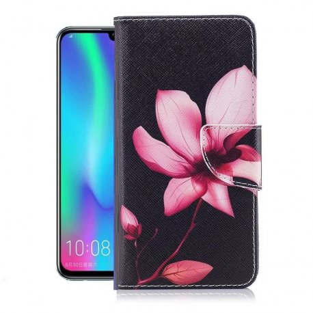 Funda Libro Honor 10 Lite Soporte Flor
