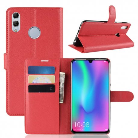 Funda Libro Honor 10 Lite Soporte Roja